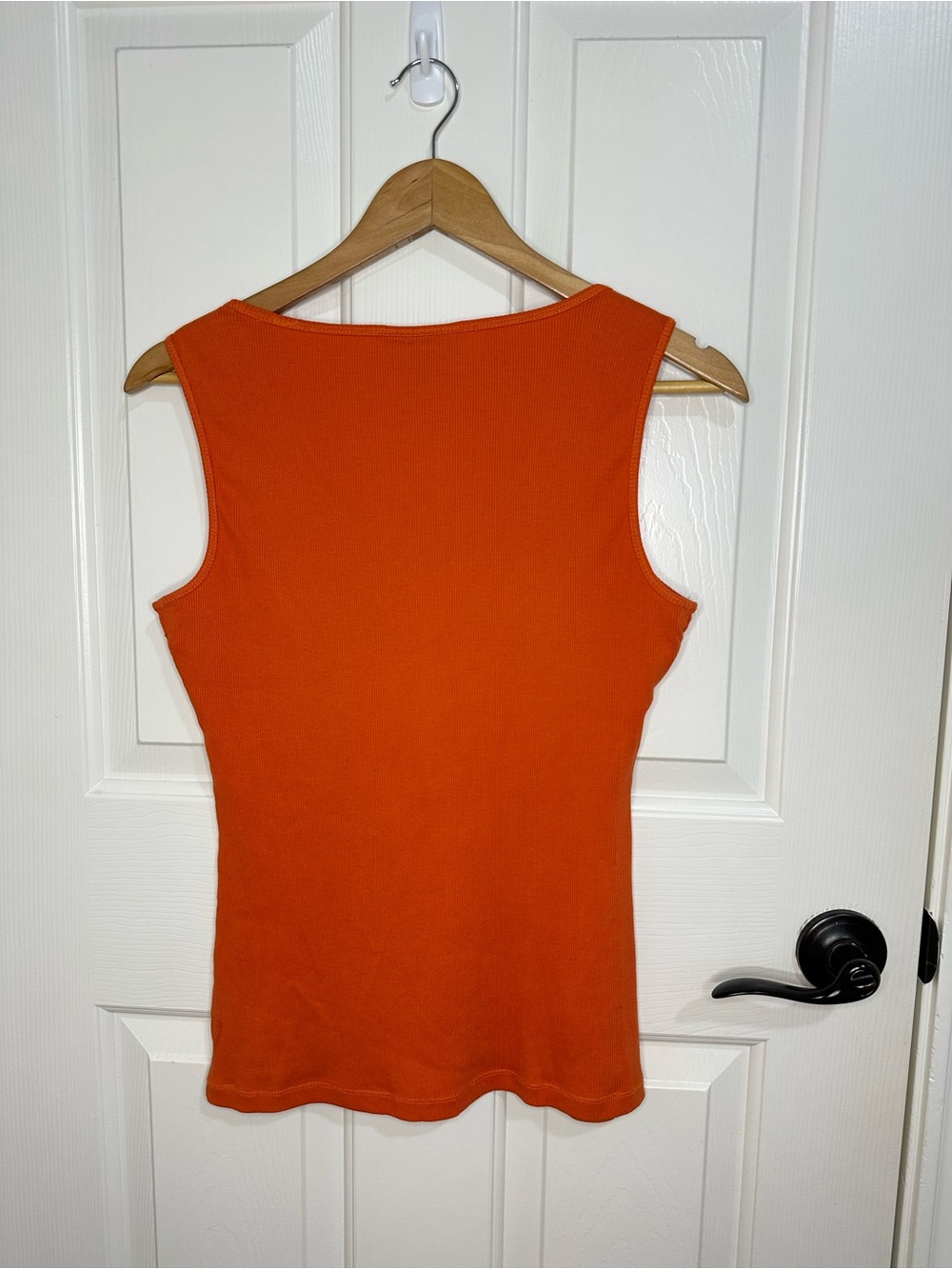 Y2K Style & Co. Orange Silver Bedazzled Zebra Print Ribbed Tank Top M Mcbling - Picture 4 of 6
